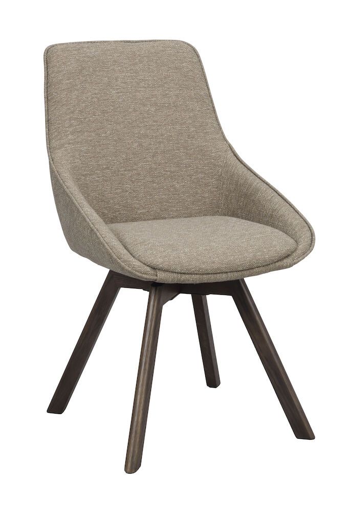 Rowico Alison tuoli tumma beige, ruskeat tammijalat