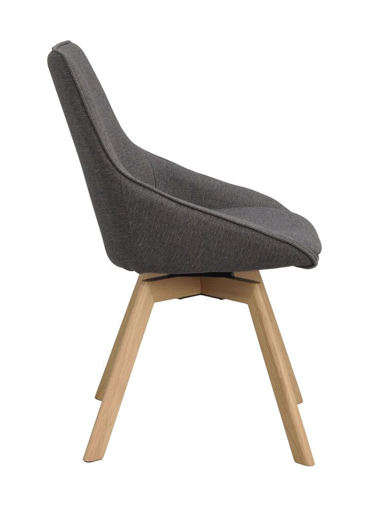 Rowico Alison ruokapöydän tuoli, harmaa / tammi