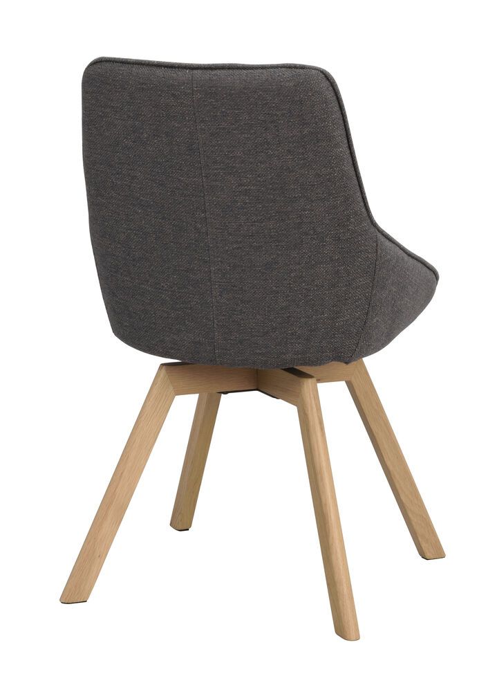 Rowico Alison ruokapöydän tuoli, harmaa / tammi