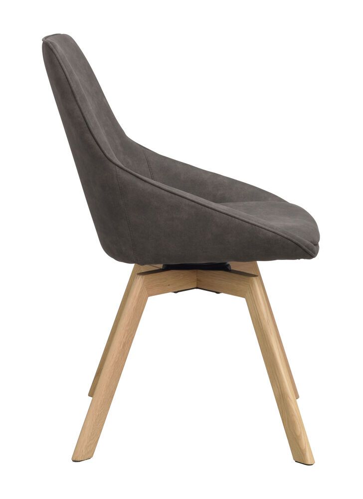 Rowico Alison ruokapöydän tuoli, tummanharmaa / tammi 