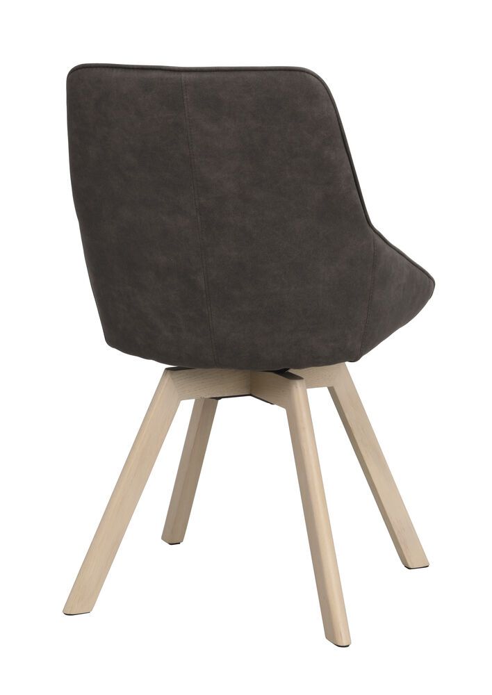 Rowico Alison ruokapöydän tuoli, tummanharmaa / valkopesty tammi