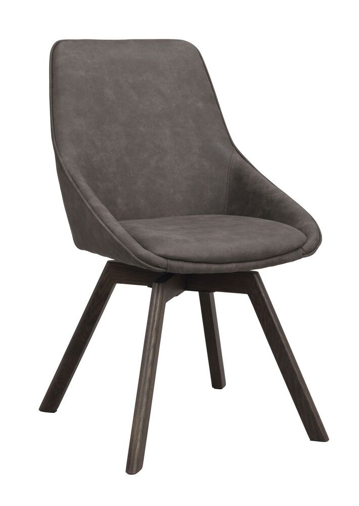 Rowico Alison ruokapöydän tuoli, tummanharmaa / ruskea tammi 