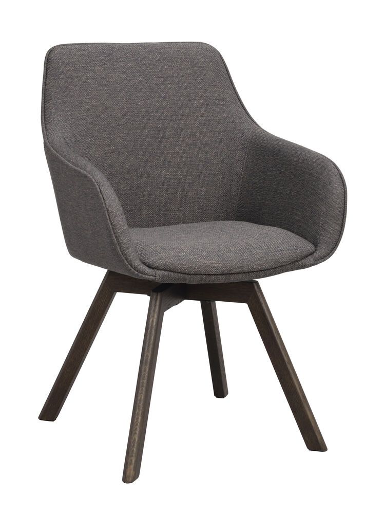 Rowico Alison nojatuoli, harmaa/ruskea