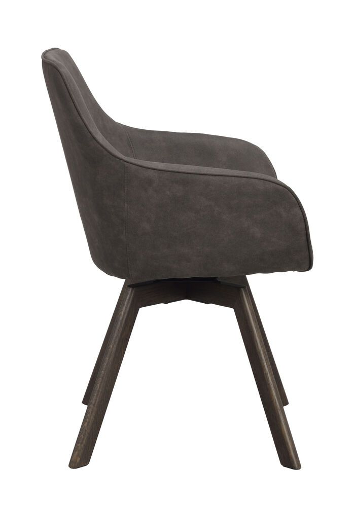 Rowico Alison nojatuoli, tumman harmaa/ruskea