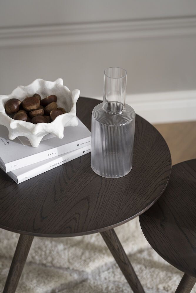 Rowico Yumi sarjapöytä 2kpl, ruskea tammi