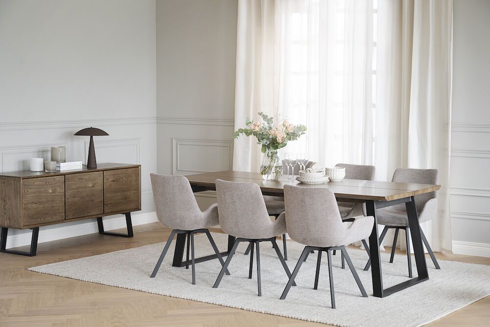 Rowico Melville ruokapöytä 210x95cm, ruskea tammi