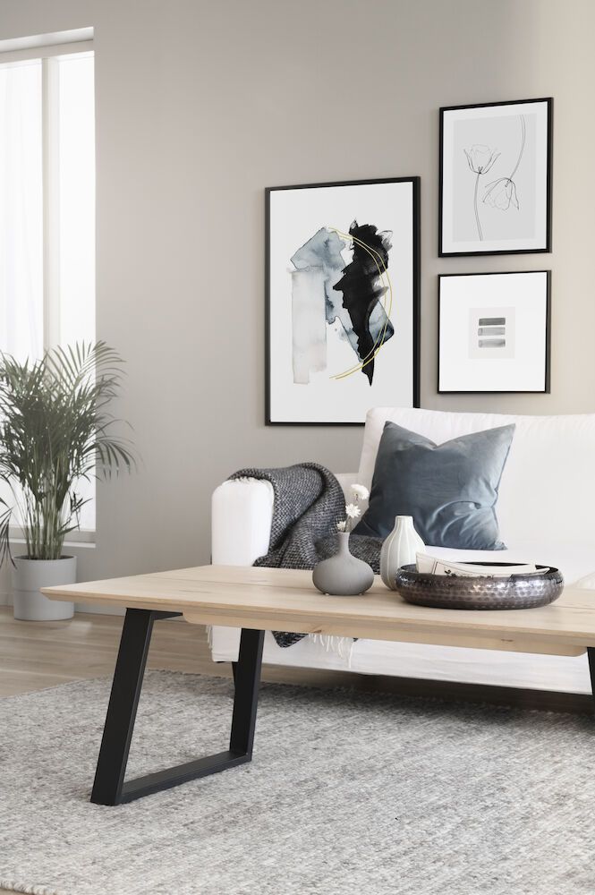 Rowico Melville sohvapöytä, valkopesty tammi