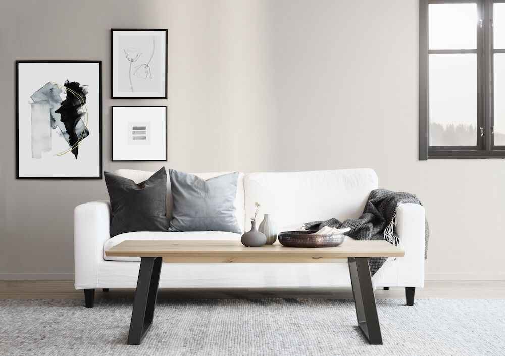 Rowico Melville sohvapöytä, valkopesty tammi