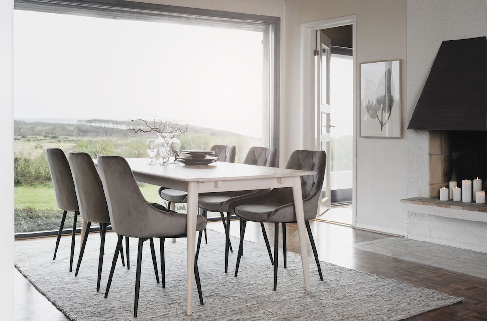 Rowico Tyler ruokapöytä 180 cm, valkopesty tammi