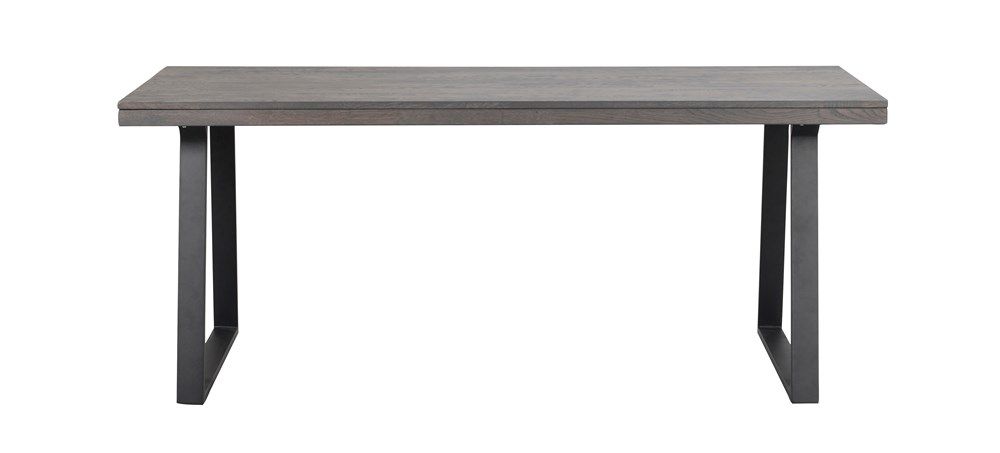 Rowico Brooklyn pöytä 95x170cm u-jalalla, savutammi/musta