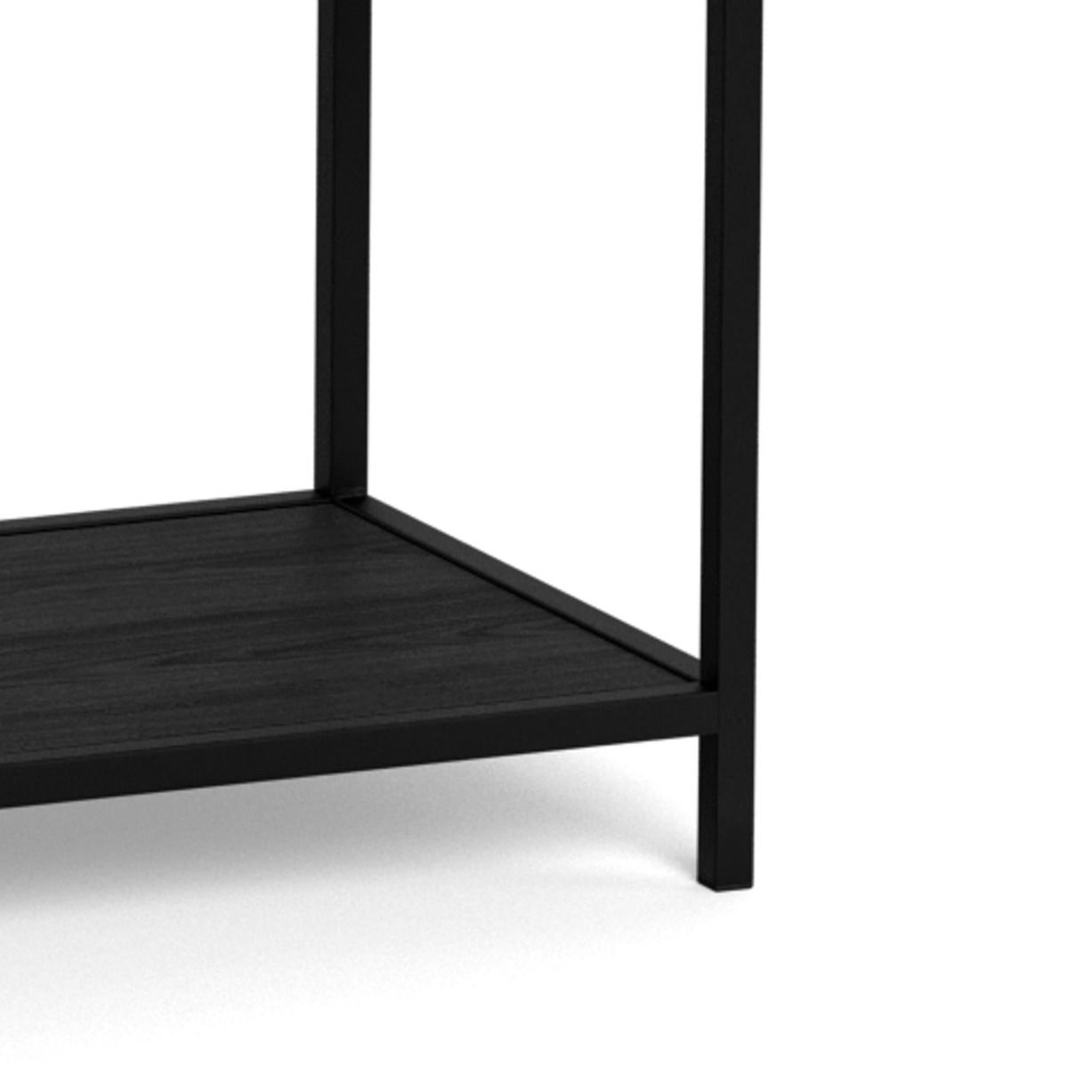 Seaford avohylly 9 laatikoilla musta 114x35x78 cm