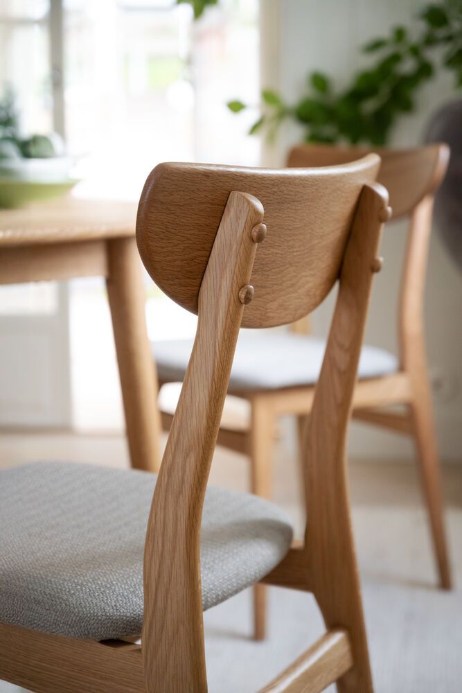 Rowico Rodham tuoli, tammi/harmaa beige