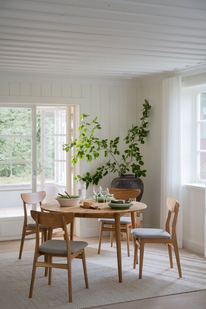 Rowico Rodham tuoli, tammi/harmaa beige