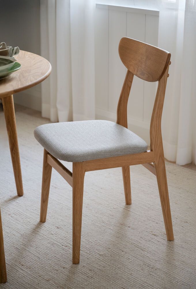 Rowico Rodham tuoli, tammi/harmaa beige