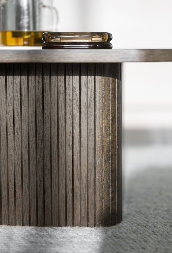 Rowico Sullivan kahvipöytä 80x80cm, ruskea tammi