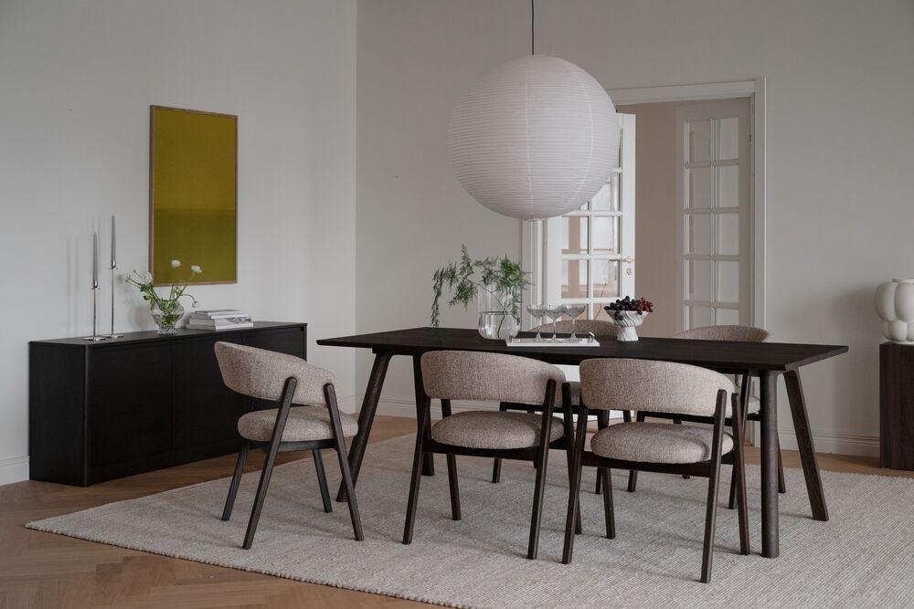 Rowico Barnaby nojatuoli, ruskea/beige