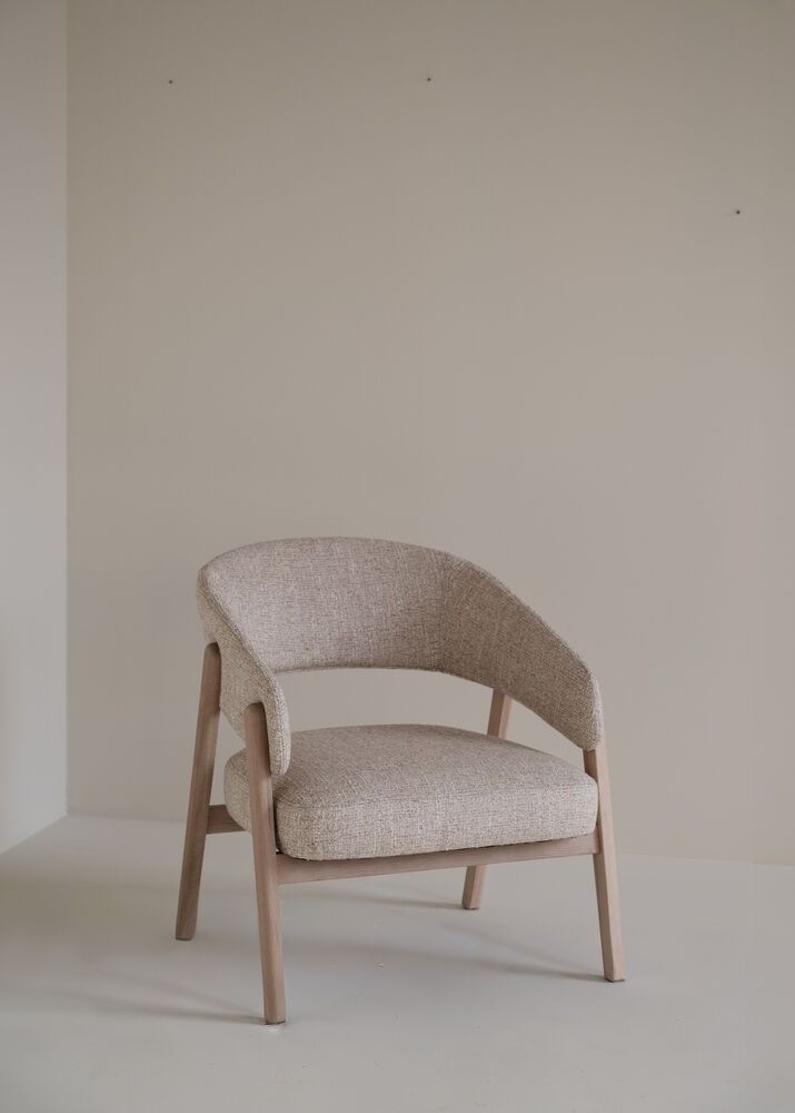 Rowico Barnaby lepotuoli, valkopesty tammi/beige