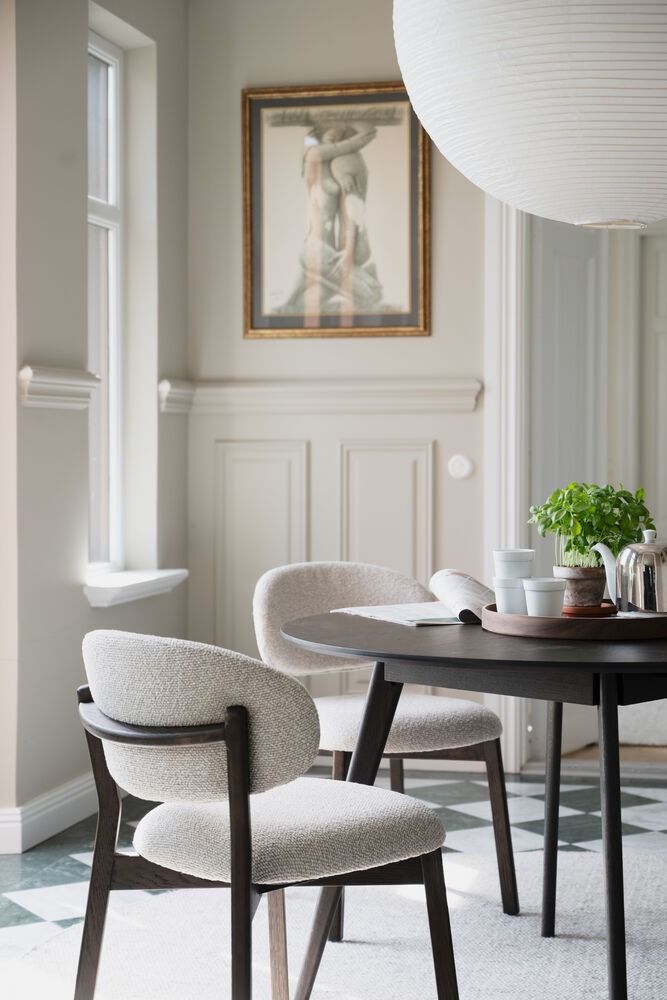 Rowico Patterson tuoli, ruskea/beige