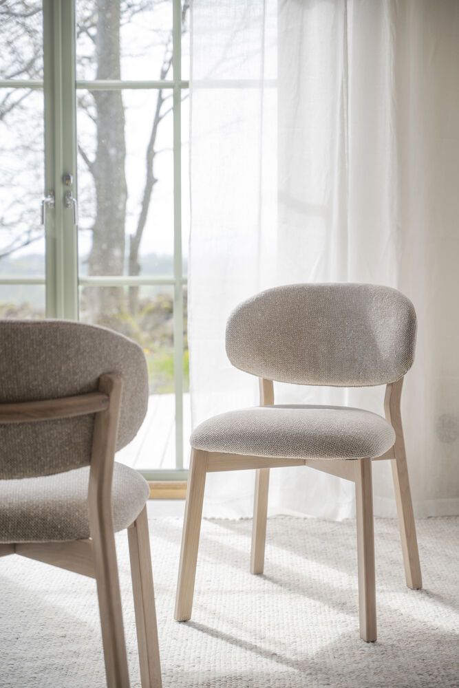 Rowico Patterson tuoli, valkovahattu tammi/beige