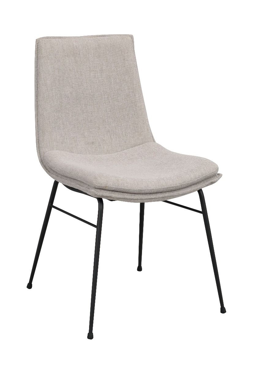 Rowico Lowell tuoli suorilla jaloilla, harmaa/musta