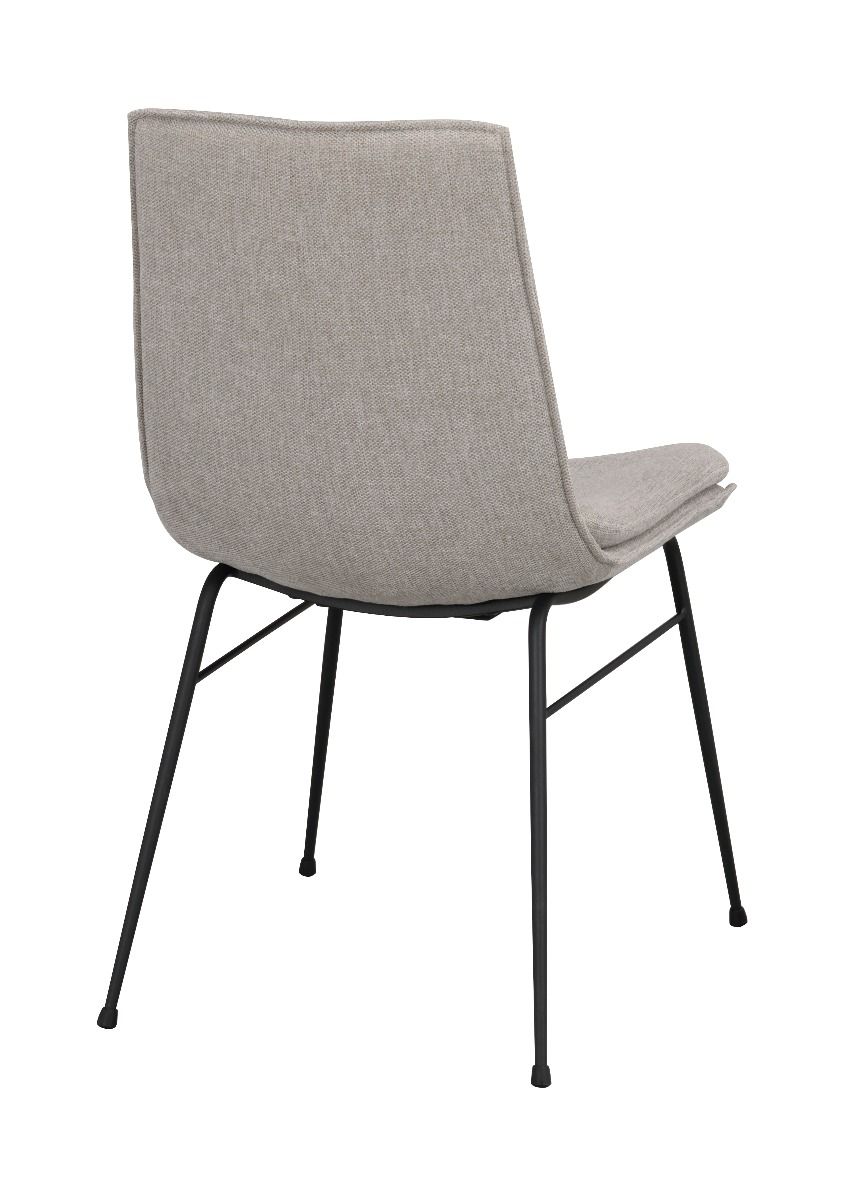 Rowico Lowell tuoli suorilla jaloilla, harmaa/musta