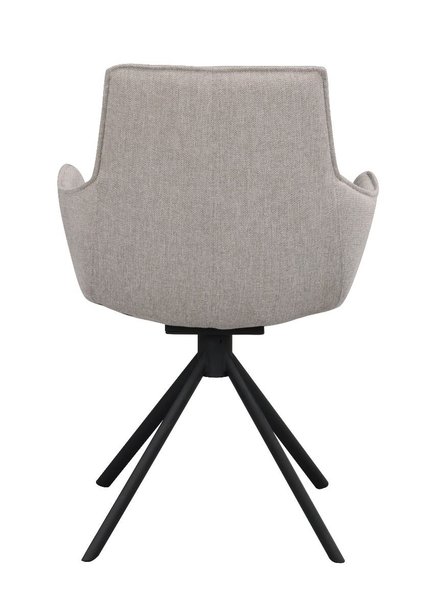 Rowico Lowell tuoli käsinojilla, harmaa/musta