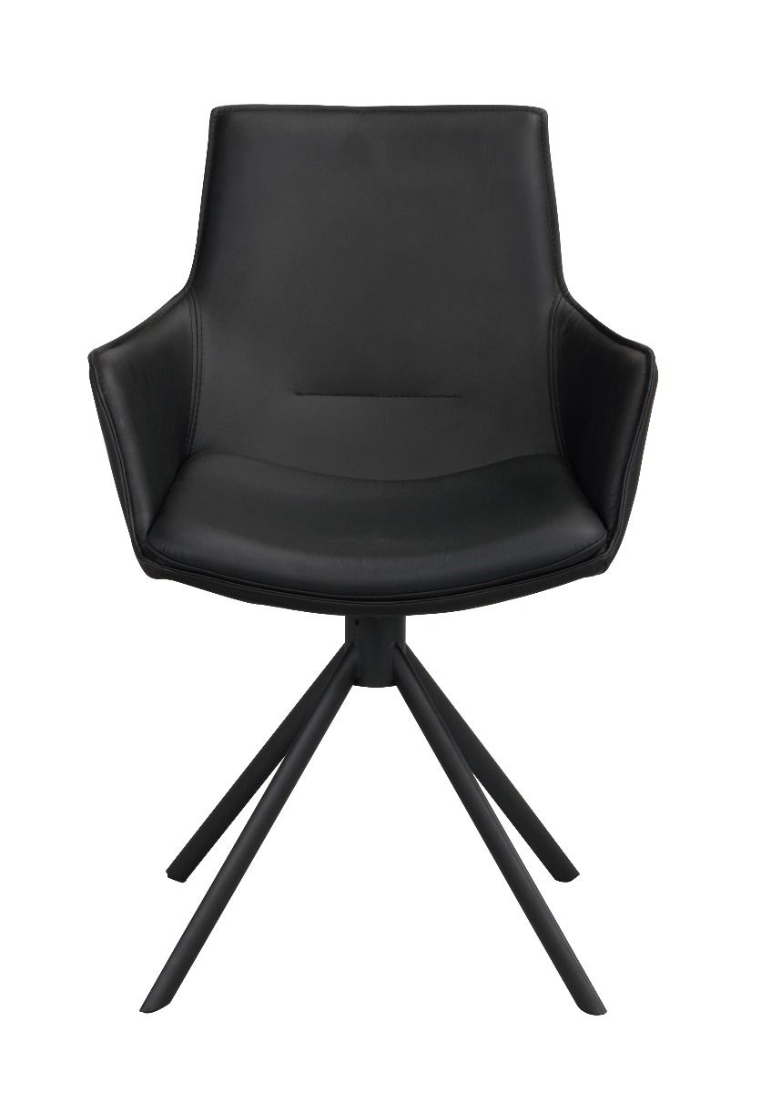 Rowico Lowell nojatuoli käsinojilla, musta