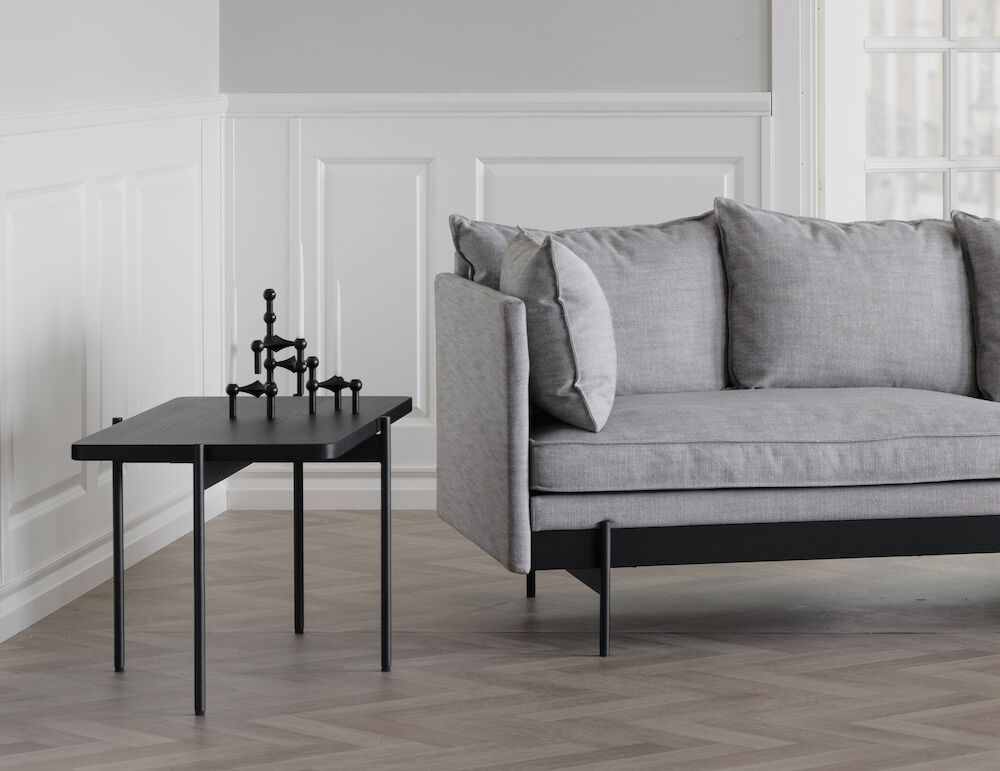 Rowico Shelton sohvapöytä 95x50, öljytty musta 