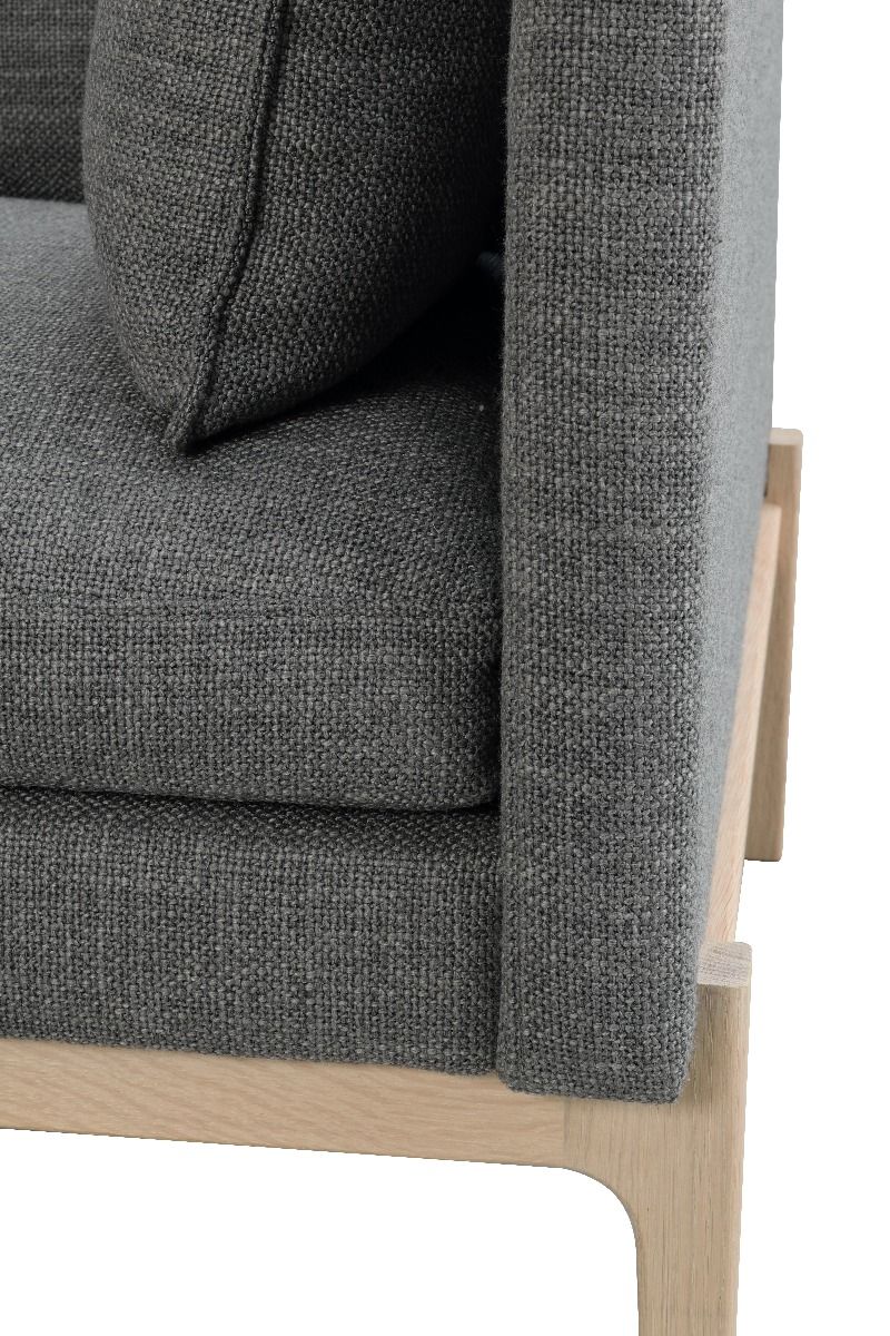 Rowico Ness 3-ist sohva, harmaa