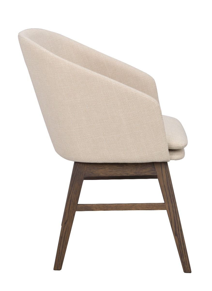 Rowico Windham nojatuoli, ruskea/beige