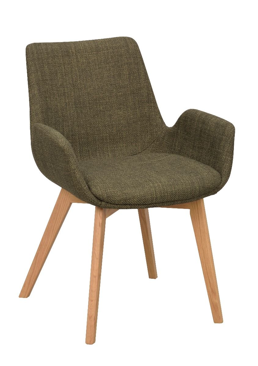 Rowico Drimsdale lepotuoli, vihreä/tammi