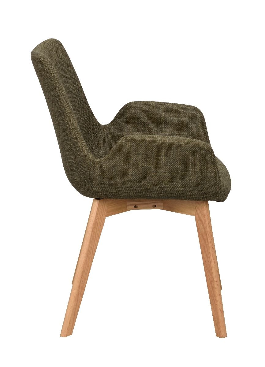 Rowico Drimsdale lepotuoli, vihreä/tammi