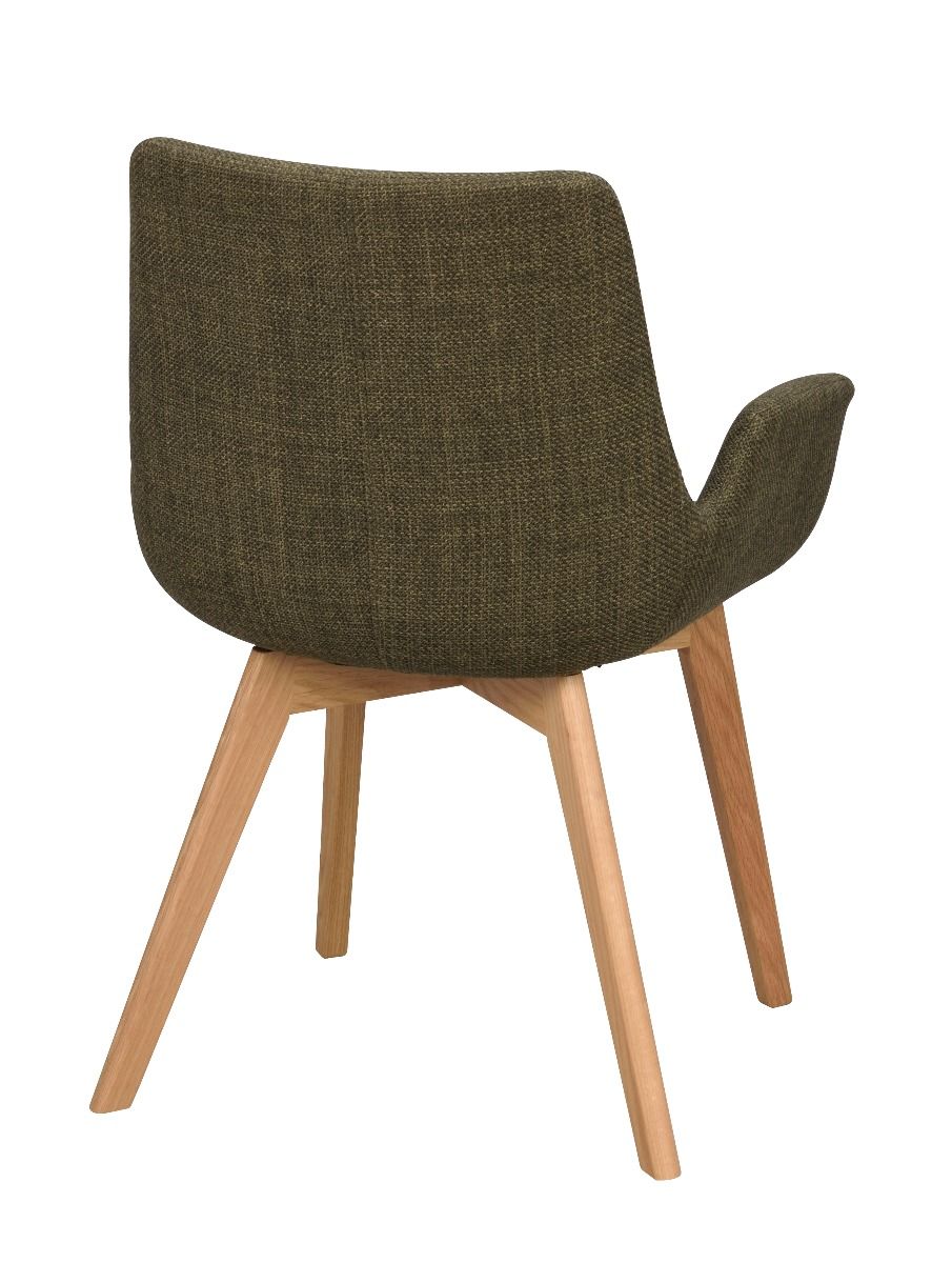 Rowico Drimsdale lepotuoli, vihreä/tammi