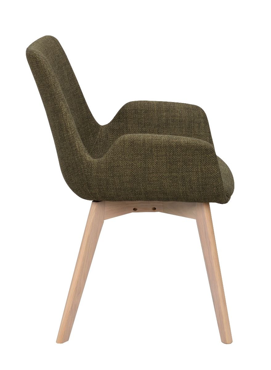 Rowico Drimsdale lepotuoli, vihreä/valkopesty tammi