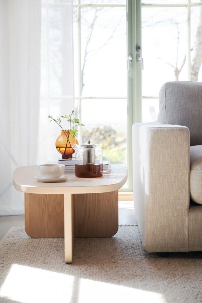 Rowico Billings Sohvapöytä 89cm, valkopesty tammi