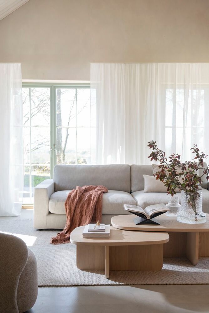 Rowico Billings Sohvapöytä 118cm, valkopesty tammi