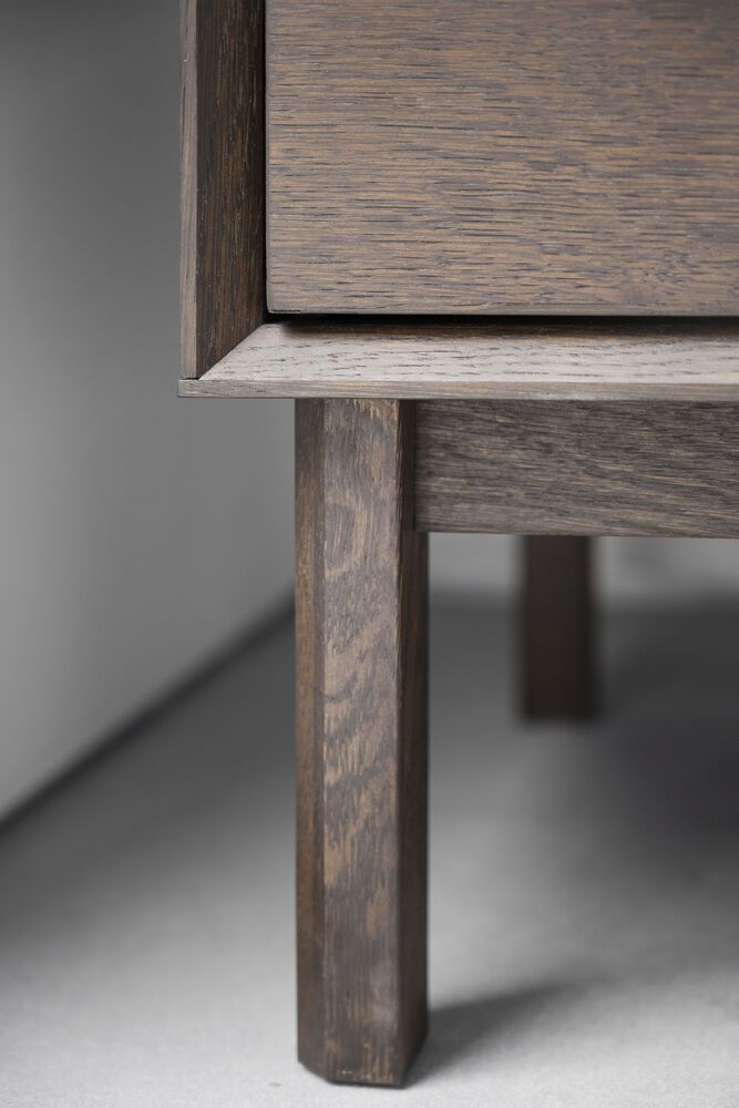 Rowico Mackay lipasto 4 -laatikolla, ruskea tammi