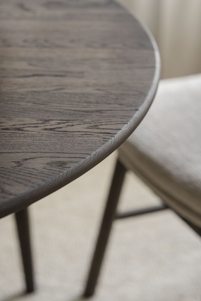 Rowico Tyler ruokapöytä pyöreä 120/165cm, ruskea tammi