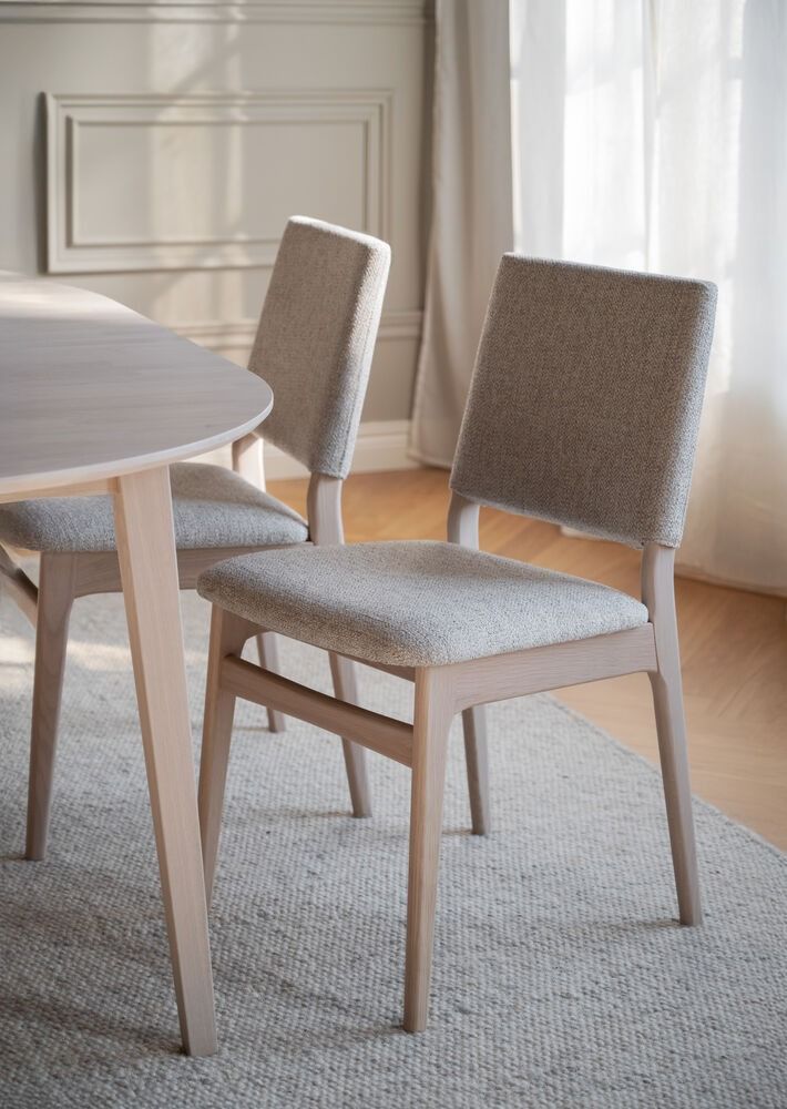 Rowico Medford tuoli, valkovahattu tammi/beige