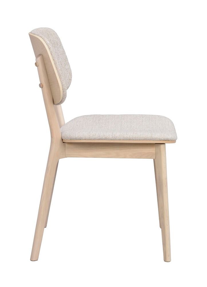 Rowico Barrett tuoli, valkopesty tammi/beige