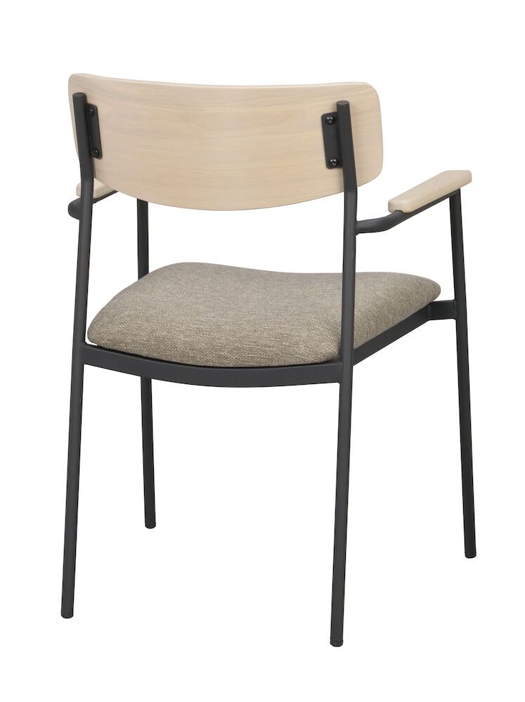 Rowico Maymont käsinojatuoli, valkopesty tammi