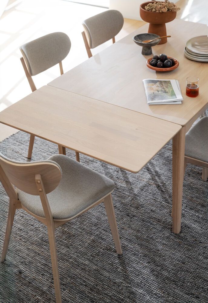 Rowico Markham ruokapöydän jatkopala 45cm, valkopesty tammi