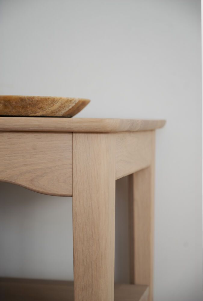 Rowico Markham konsolipöytä 140cm, valkopesty tammi