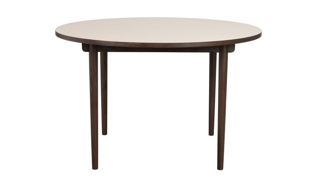 Rowico Fairmount ruokapöytä pyöreä 120cm, beige/ruskea tammi