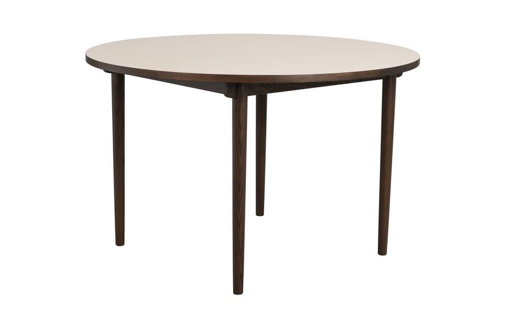 Rowico Fairmount ruokapöytä pyöreä 120cm, beige/ruskea tammi