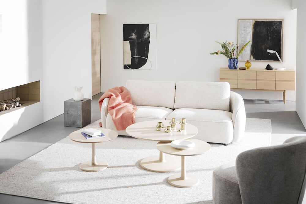 Rowico Norris 3-istuttava sohva, Vaalea beige