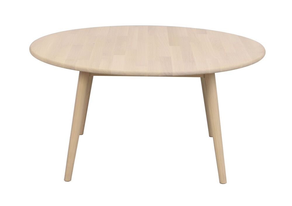 Rowico Tompkins pyöreä sohvapöytä 90cm, valkopesty tammi