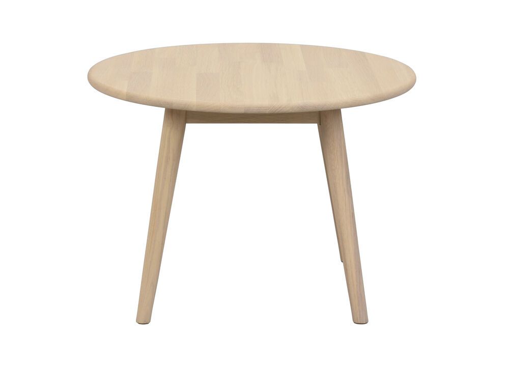 Rowico Tompkins pyöreä sohvapöytä 60cm, valkopesty tammi