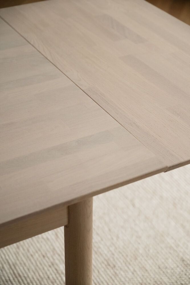 Rowico Derrymore ruokapöytä 205x90cm, valkopesty tammi