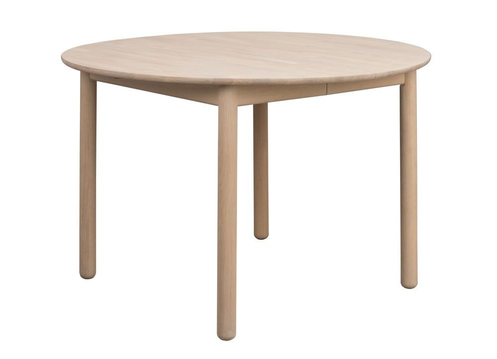 Rowico Derrymore ruokapöytä pyöreä 120cm, valkopesty tammi